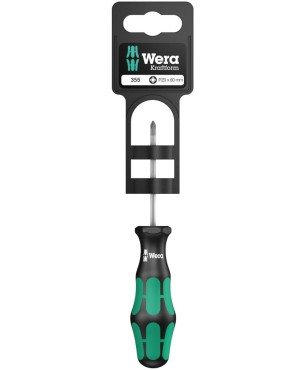 Отвёртка WERA 355 PZ SB крестовая PZ 0 x 60 мм 100055