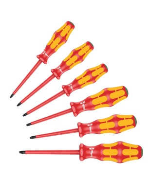 Набор диэлектрических отвёрток WERA 167 i/6 TORX VDE 6 пр., TX 8-9-10-15-20-25 133356