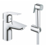 Смеситель для раковины GROHE BauEdge с гигиеническим душем, хром 