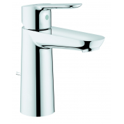 Смеситель для раковины GROHE BauEdge с донным клапаном, M-Size, хром 