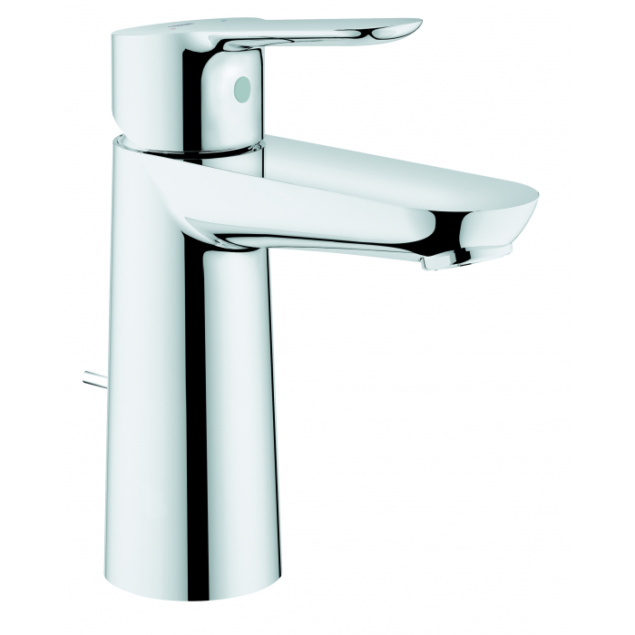 Смеситель для раковины GROHE BauEdge с донным клапаном, M-Size, хром 