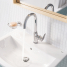 Смеситель для раковины GROHE BauEdge с ограничителем температуры и рычажным донным клапаном, L-Size, хром 