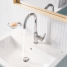Смеситель для раковины GROHE BauLoop с ограничителем температуры и рычажным донным клапаном, L-Size, хром 