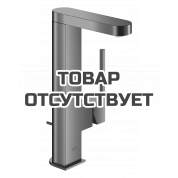 Смеситель для раковины GROHE Plus с донным клапаном и вытяжным изливом, темный графит матовый 