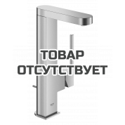 Смеситель для раковины GROHE Plus с донным клапаном и вытяжным изливом, суперсталь 