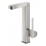 Смеситель для раковины GROHE Plus с донным клапаном и вытяжным изливом, суперсталь 