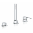 Смеситель для ванны GROHE Plus на 3 отверстия, на край ванны, хром 