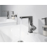 Смеситель для раковины GROHE Plus с донным клапаном, M-Size, темный графит матовый 