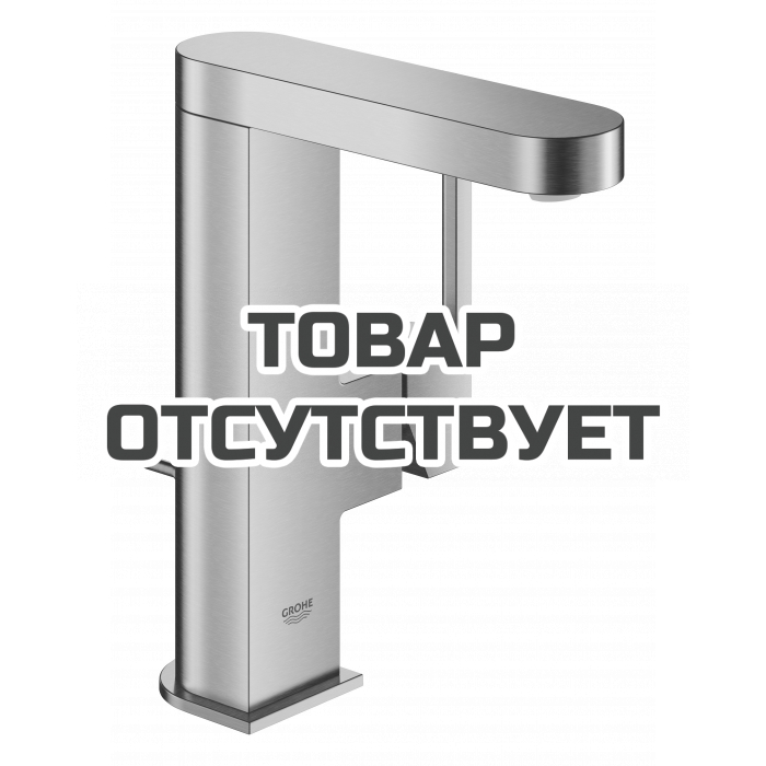 Смеситель для раковины GROHE Plus с донным клапаном, M-Size, суперсталь 