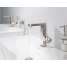 Смеситель для раковины GROHE Plus с донным клапаном, M-Size, суперсталь 