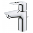 Смеситель для раковины GROHE BauLoop с ограничителем температуры и рычажным донным клапаном, S-Size, хром 