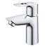 Смеситель для раковины GROHE BauLoop с ограничителем температуры и нажимным донным клапаном, S-Size, хром 