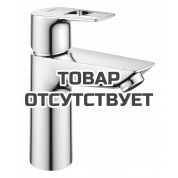 Смеситель для раковины GROHE BauLoop с ограничителем температуры и рычажным донным клапаном, M-Size, хром 