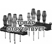 Набор отвёрток WERA Kraftform XXL 3 11 пр., PH 1/2, SL 4/5.5/6.5, силовые SL 5.5/7, R1/2, SL VDE 2.5/3.5 347106