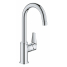 Смеситель для раковины GROHE BauEdge с ограничителем температуры и нажимным донным клапаном, L-Size, хром 