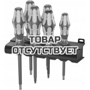 Набор диэлектрических отвёрток WERA 160 i/168 i/6 Rack VDE 6 пр., PH 1-2, SL 3.5-5.5, Robertson R 1-2 347777