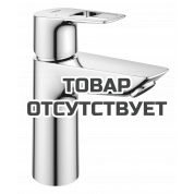 Смеситель для раковины GROHE BauLoop с ограничителем температуры, гладкий корпус, M-Size, хром 