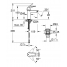 Смеситель для раковины GROHE Eurosmart, S-Size, хром 