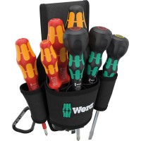 Набор отвёрток в поясной сумке WERA 9621 SET 2 Kraftform Ball-Grip 136033