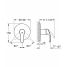 Внешняя часть смесителя для душа GROHE Eurosmart, хром 
