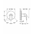 Внешняя часть смесителя для душа GROHE Eurosmart Cosmopolitan, хром 