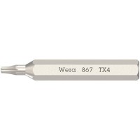 Бита WERA 867/0 Micro TORX TX 4 x 30 мм хвостовик 4 мм 058102