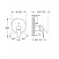 Внешняя часть смесителя для ванны GROHE Eurostyle Solid, белая луна 