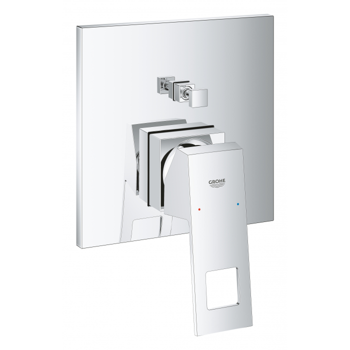 Внешняя часть смесителя для ванны GROHE Eurocube с переключателем на 2 положения, хром 