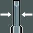Головка торцевая WERA 8740 B Zyklop c вставкой-битой 3/8", HEX 10 x 100 мм 003056