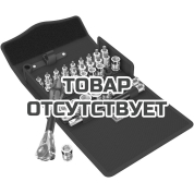 Набор головок торцевых с трещоткой WERA 8100 SB All-in Zyklop Speed 3/8", 35 пр. 003536