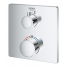 Внешняя часть термостата для душа GROHE Grohtherm, квадратная, хром 