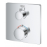 Внешняя часть термостата для ванны GROHE Grohtherm на 2 потребителя, квадратная, хром 