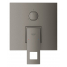 Внешняя часть смесителя для ванны GROHE Eurocube с переключателем на 3 положения, темный графит матовый 