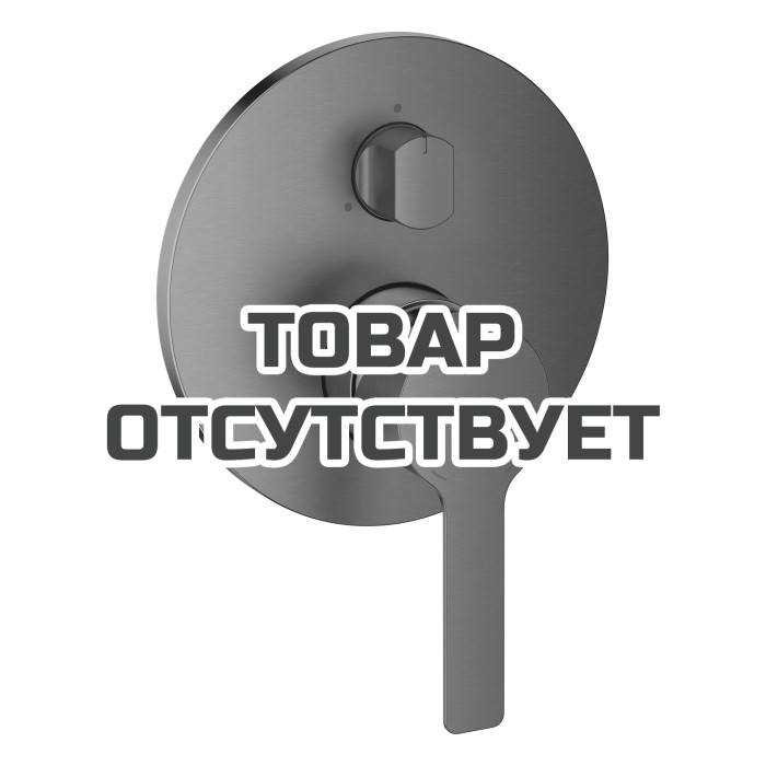 Внешняя часть смесителя для ванны GROHE Lineare с переключателем на 3 положения, темный графит матовый 