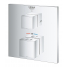 Внешняя часть термостата для ванны GROHE Grohtherm Cube на 2 потребителя, хром 