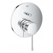 Внешняя часть смесителя для ванны GROHE Essence скрытого монтажа на 2 потребителя, круглая, хром 