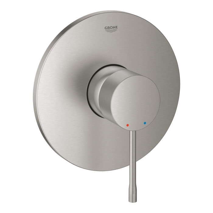 Внешняя часть смесителя для душа GROHE Essence скрытого монтажа, круглая, суперсталь (24168DC1)