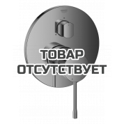 Внешняя часть смесителя для ванны GROHE Essence скрытого монтажа на 3 потребителя, круглая, темный графит глянец 