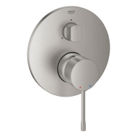 Внешняя часть смесителя для ванны GROHE Essence скрытого монтажа на 3 потребителя, круглая, суперсталь (24169DC1)