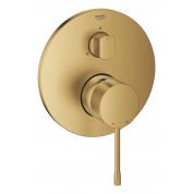 Внешняя часть смесителя для ванны GROHE Essence скрытого монтажа на 3 потребителя, круглая, холодный рассвет матовый 