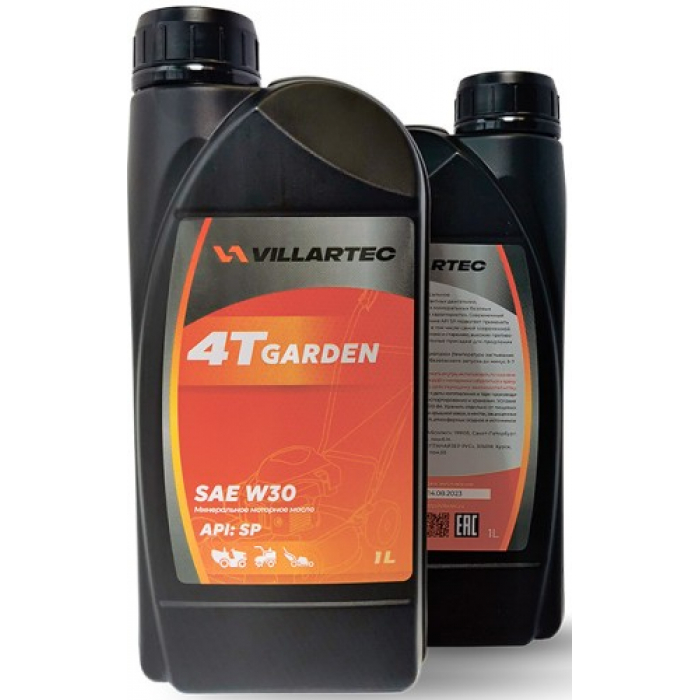 Масло для 4-тактных двигателей Villartec VIL4TW301 4T GARDEN (SAE 30)