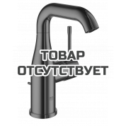 Смеситель для раковины GROHE Essence с донным клапаном, M-Size, темный графит глянец 