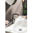 Смеситель для раковины GROHE Essence с донным клапаном, M-Size, темный графит матовый 