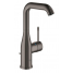 Смеситель для раковины GROHE Essence с донным клапаном, L-Size, темный графит глянец 