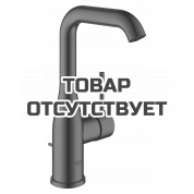 Смеситель для раковины GROHE Essence с донным клапаном, L-Size, темный графит матовый 