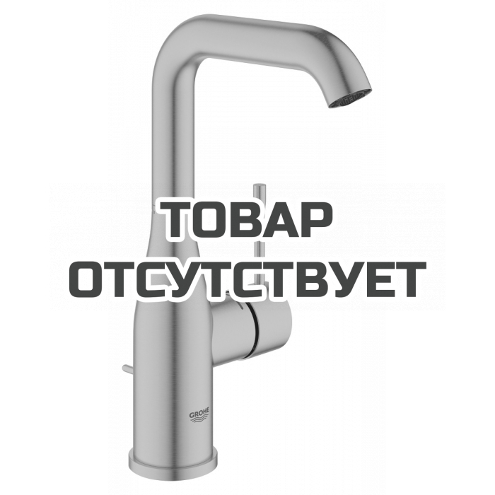 Смеситель для раковины GROHE Essence с донным клапаном, L-Size, суперсталь 