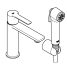 Смеситель для раковины GROHE Lineare S-size с душевым гарнитуром, хром 