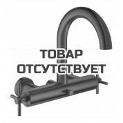 Смеситель для ванны GROHE Atrio двухвентильный, внешнего монтажа, темный графит матовый 