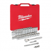 Набор метрических и дюймовых головок Milwaukee с трещоткой 3/8&quot; (56 шт)