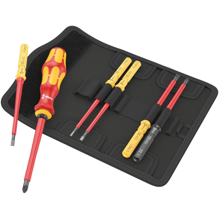 Набор насадок WERA Kraftform Kompakt VDE 7 Universal 2 Tool Finder с отвёрткой-битодержателем, 7 пр. 006601